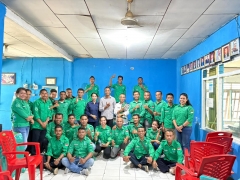 Foto Pejabat lama dan baru dalam acr temu pisah